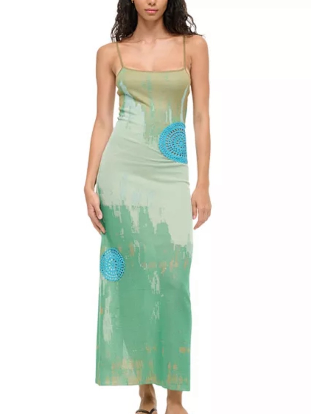 Staud Venus Dress Tide Pool Jacquard